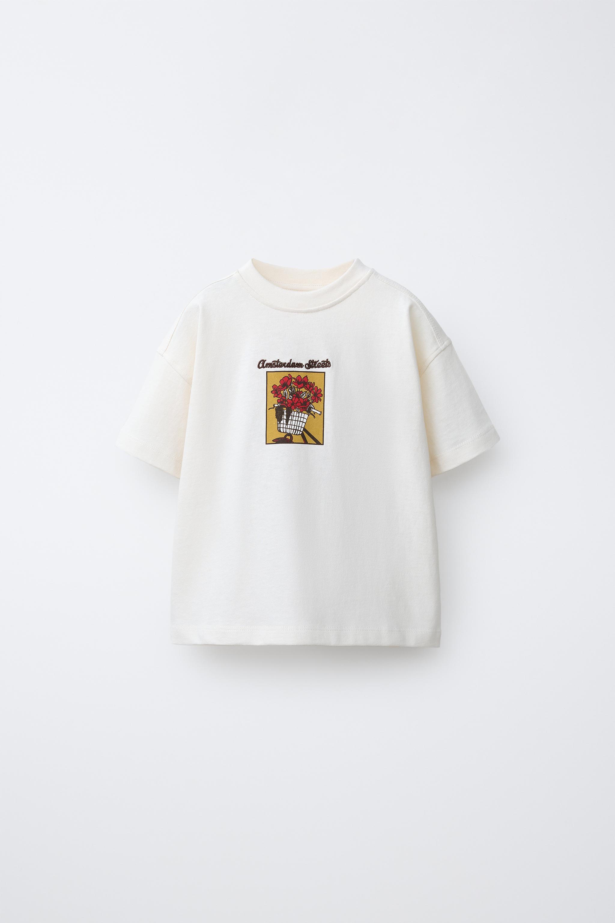 EMBROIDERED FLORAL T-SHIRT
